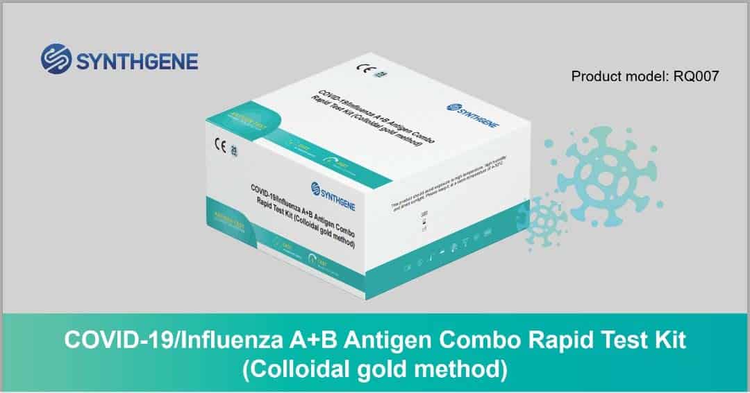 Synthgene SARS-CoV-2 + Influenza A-B Antigen Combo Rapid Test Kit - 25 ...