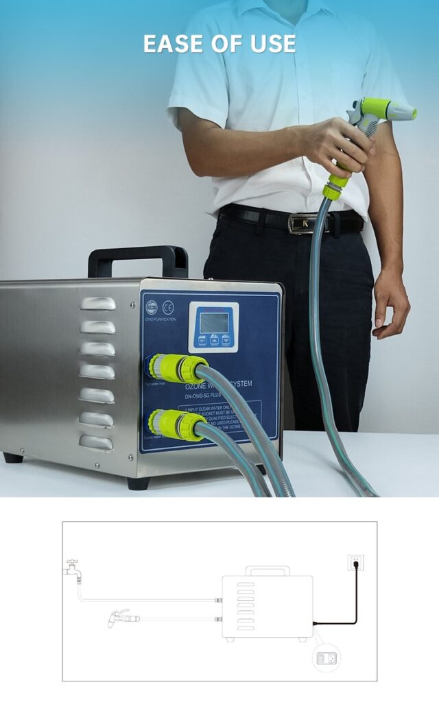 5G portable water ozonator for professional disinfection and sterilization  Ozone-Clean